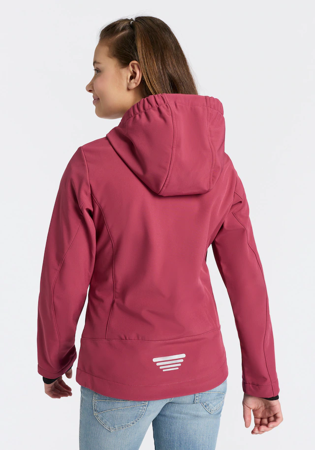CMP Softshelljacke »KID G SOFTSHELL JACKET« mit Kapuze für Kinder, mit Kapuze, atmungsaktiv, wasserabweisend, windabweisend