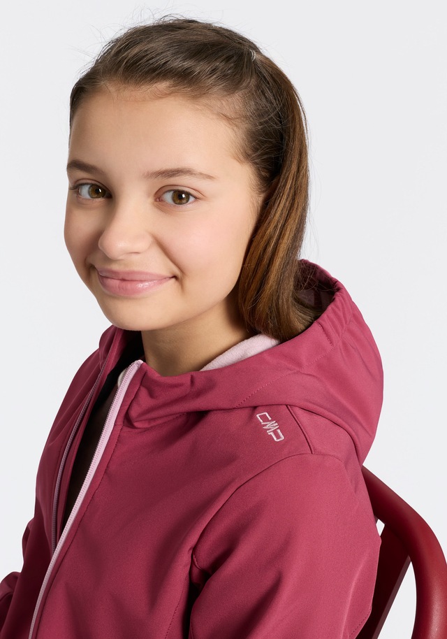 CMP Softshelljacke »KID G SOFTSHELL JACKET« mit Kapuze für Kinder, mit Kapuze, atmungsaktiv, wasserabweisend, windabweisend