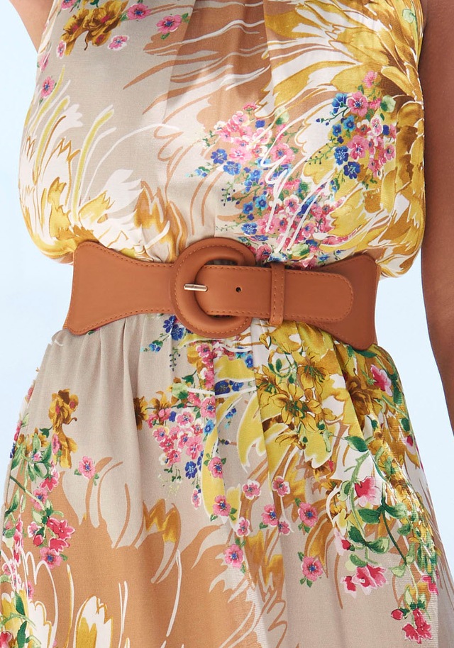 LASCANA Taillengürtel »Stretchgürtel, Gürtel für Kleid & Overall, Bauchgürtel« mit großer Schnall und Shaping-Effekt dank elastischem Material