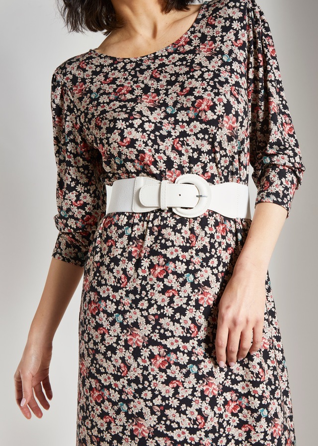 LASCANA Taillengürtel »Stretchgürtel, Gürtel für Kleid & Overall, Bauchgürtel« mit großer Schnall und Shaping-Effekt dank elastischem Material