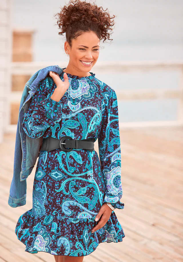 LASCANA Taillengürtel »Stretchgürtel, Gürtel für Kleid & Overall, Bauchgürtel« mit großer Schnall und Shaping-Effekt dank elastischem Material