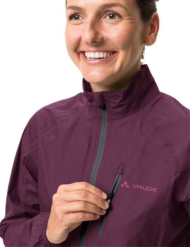 VAUDE Regenjacke »Women's Drop Jacket III« sportlicher Stil, wasserdicht mit 10000 mm Wassersäule, atmungsaktiv