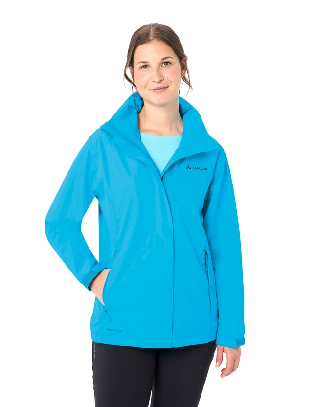 VAUDE Regenjacke »Women's Escape Light Jacket« mit Kapuze für Wandern und Trekking, atmungsaktives Material, wasserdicht