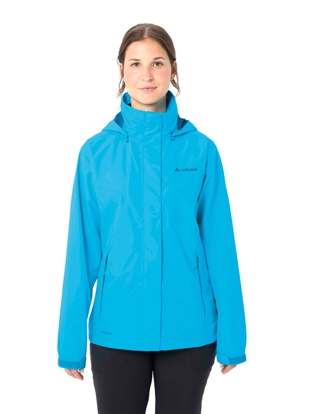 VAUDE Regenjacke »Women's Escape Light Jacket« mit Kapuze für Wandern und Trekking, atmungsaktives Material, wasserdicht