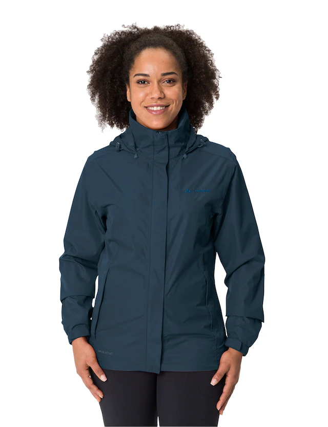 VAUDE Regenjacke »Women's Escape Light Jacket« mit Kapuze für Wandern und Trekking, atmungsaktives Material, wasserdicht