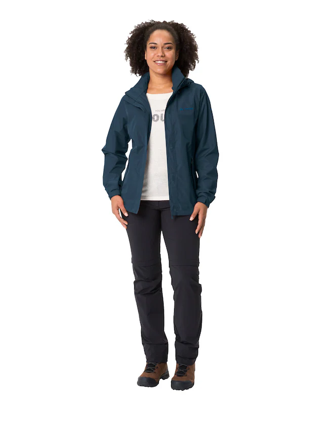 VAUDE Regenjacke »Women's Escape Light Jacket« mit Kapuze für Wandern und Trekking, atmungsaktives Material, wasserdicht