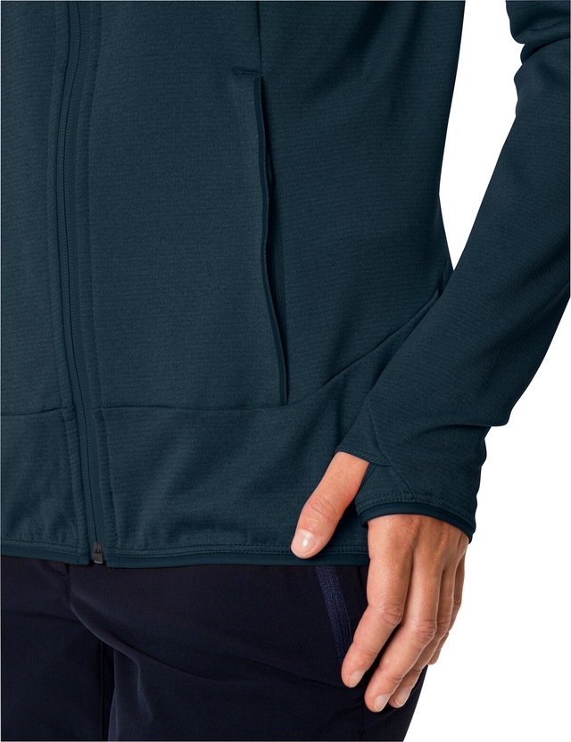 VAUDE Fleecejacke »WOMEN'S TEKOA FLEECE JACKET II« mit Kapuze mit Kapuze, taillenbedeckte Länge