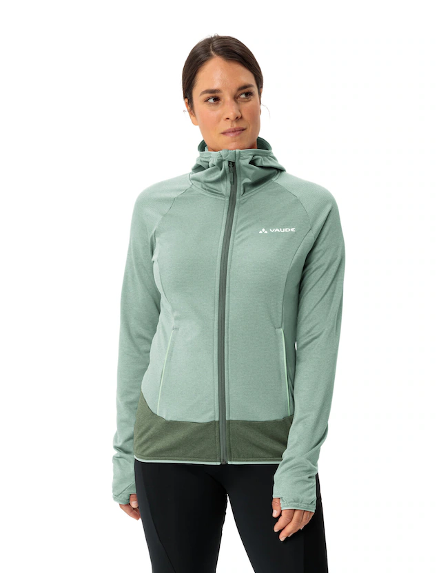 VAUDE Fleecejacke »WOMEN'S TEKOA FLEECE JACKET II« mit Kapuze mit Kapuze, taillenbedeckte Länge