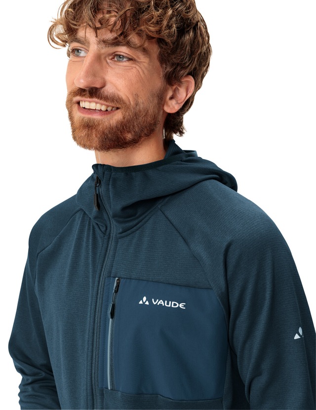 VAUDE Fleecejacke »MEN'S TEKOA FLEECE JACKET II« mit Kapuze mit Kapuze, atmungsaktiv, schnell trocknend, Slim Fit