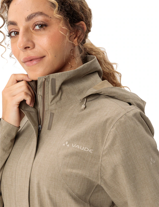 VAUDE Outdoorjacke »Women's Rosemoor Jacket II« mit Kapuze mit abnehmbarer Kapuze, wasserabweisend, windabweisend, atmungsaktiv