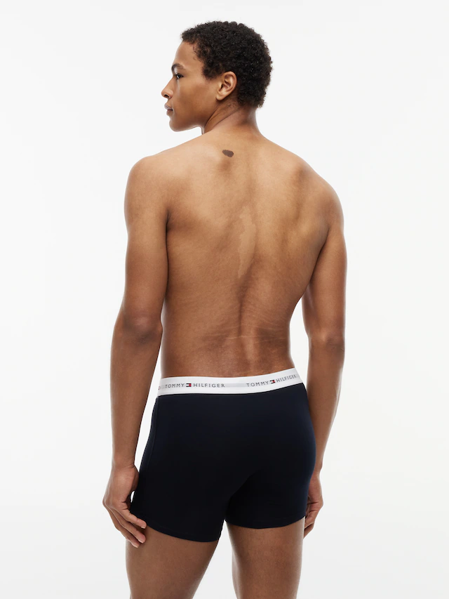 Tommy Hilfiger Underwear Boxershorts »3P BOXER BRIEF WB« Packung, 3er-Pack, 3 Stk. mit kontrastfarbenem Logobund