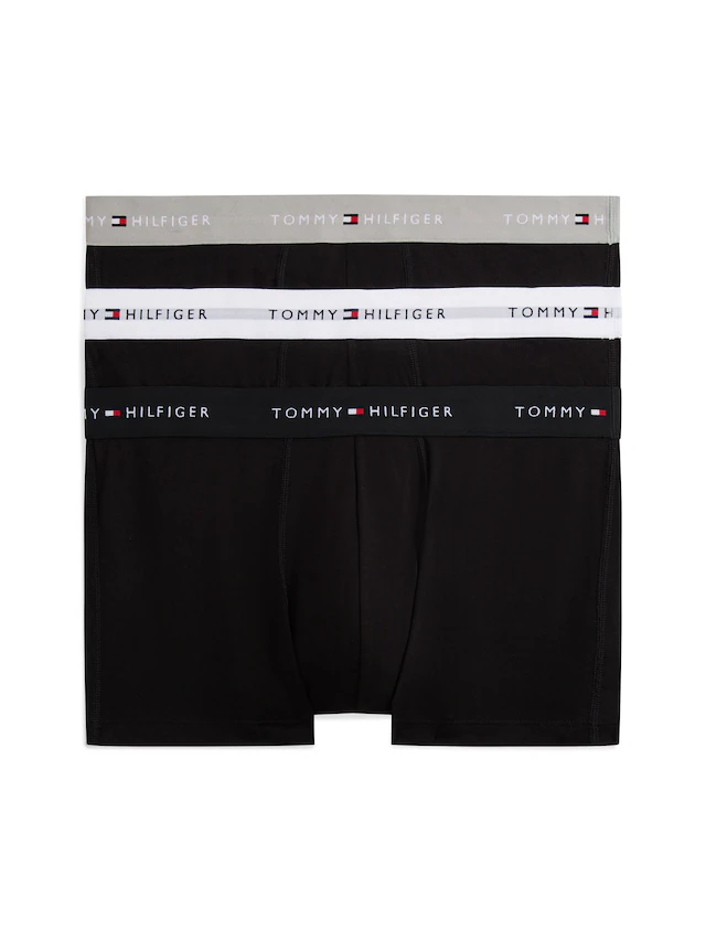 Tommy Hilfiger Underwear Trunk »TRUNK 3 PACK« 3 Stk. mit kontrastfarbenem Logobund
