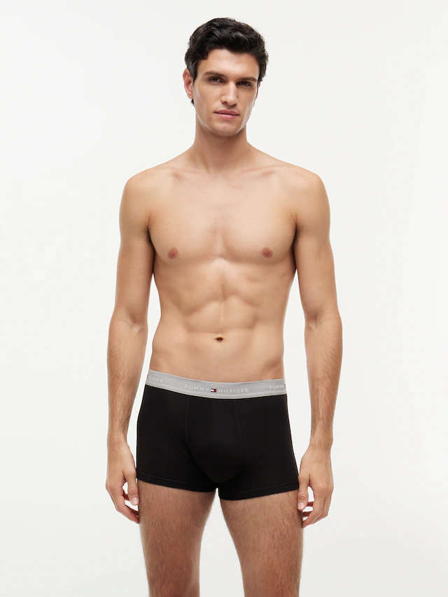 Tommy Hilfiger Underwear Trunk »TRUNK 3 PACK« 3 Stk. mit kontrastfarbenem Logobund