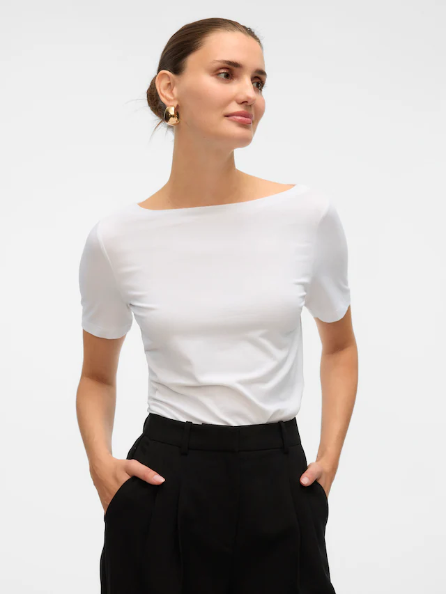 Vero Moda Kurzarmshirt »VMPANDA MODAL S/S TOP NOOS«