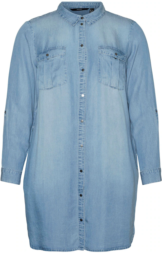 Vero Moda Curve Jeanskleid »VMSILA LS SHORT DRESS MIX GA CURVE NOOS«