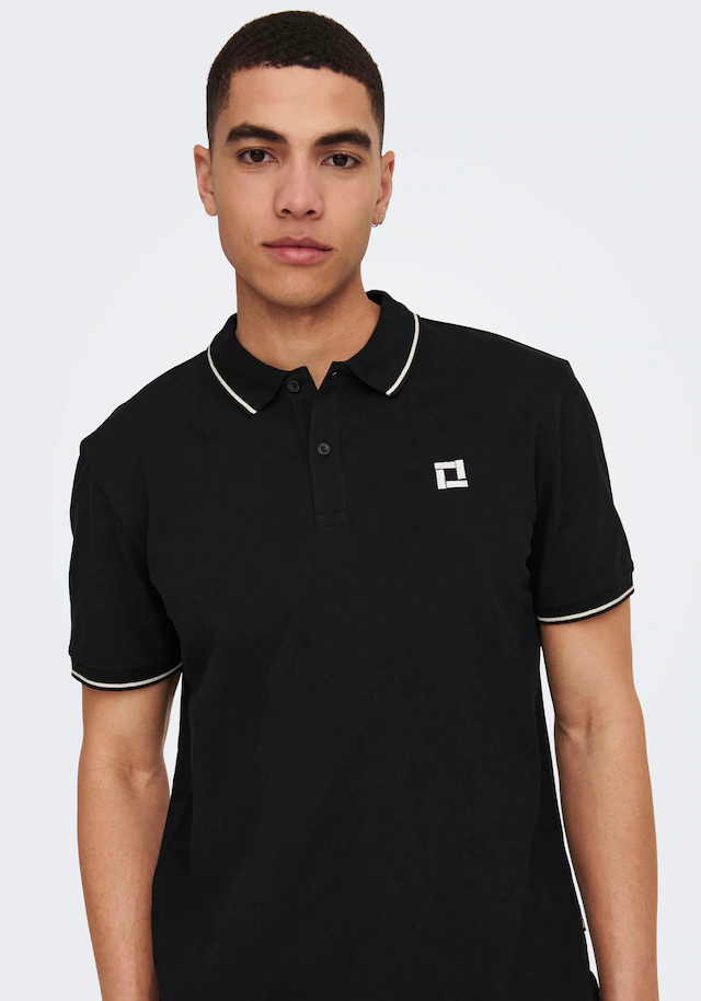 ONLY & SONS »ONSFLETCHER SLIM SS POLO NOOS« Baumwolle, normal geschnitten