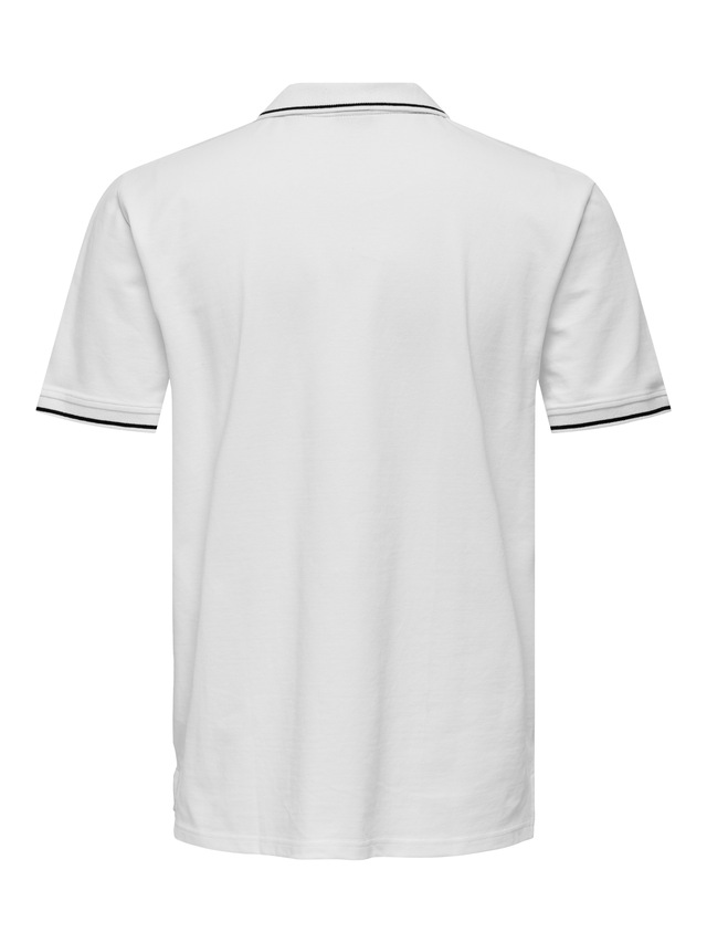 ONLY & SONS »ONSFLETCHER SLIM SS POLO NOOS« Baumwolle, normal geschnitten