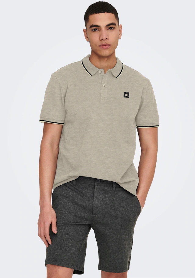 ONLY & SONS »ONSFLETCHER SLIM SS POLO NOOS« Baumwolle, normal geschnitten