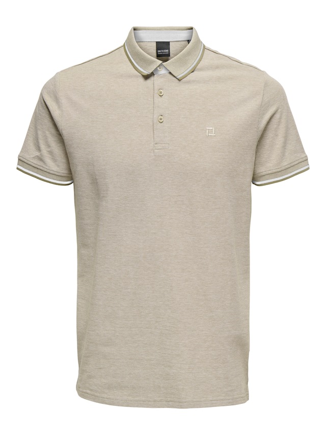 ONLY & SONS »ONSFLETCHER SLIM SS POLO NOOS« Baumwolle, normal geschnitten