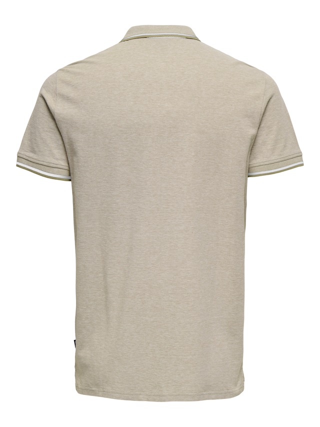 ONLY & SONS »ONSFLETCHER SLIM SS POLO NOOS« Baumwolle, normal geschnitten
