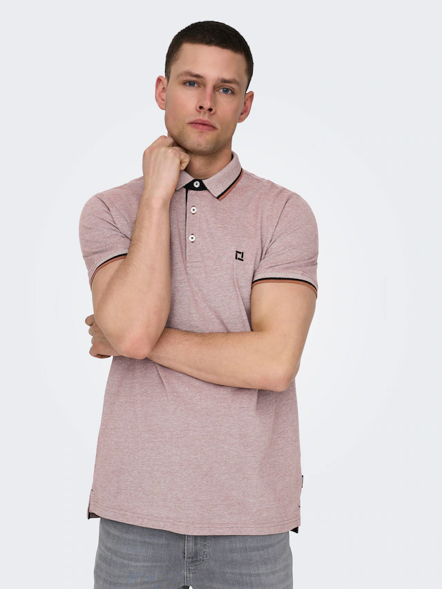 ONLY & SONS »ONSFLETCHER SLIM SS POLO NOOS« Baumwolle, normal geschnitten