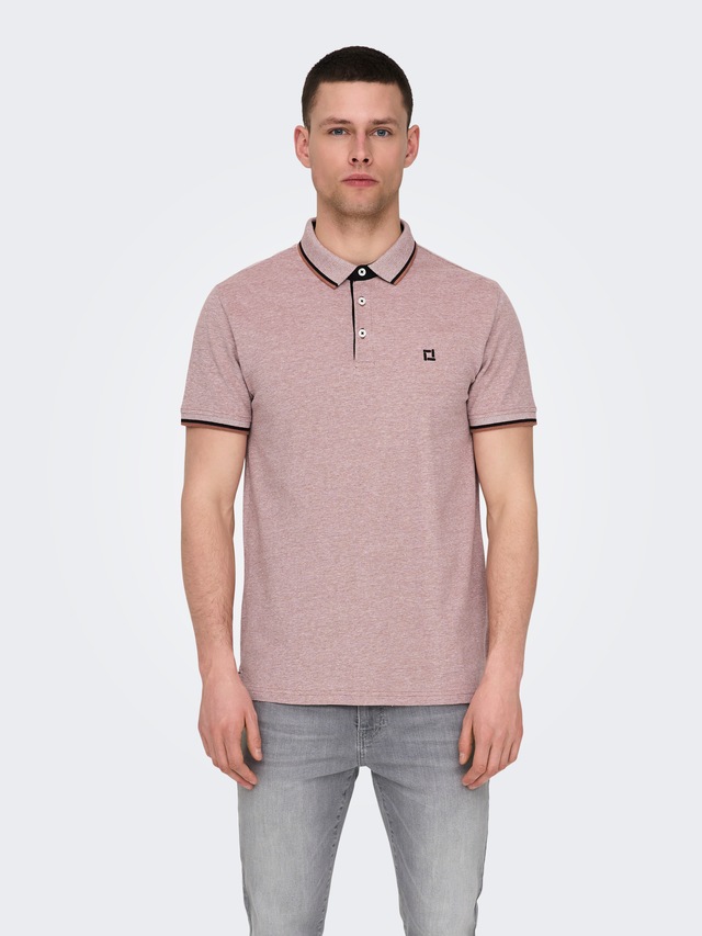 ONLY & SONS »ONSFLETCHER SLIM SS POLO NOOS« Baumwolle, normal geschnitten