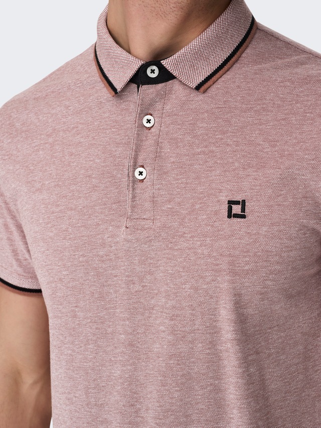 ONLY & SONS »ONSFLETCHER SLIM SS POLO NOOS« Baumwolle, normal geschnitten