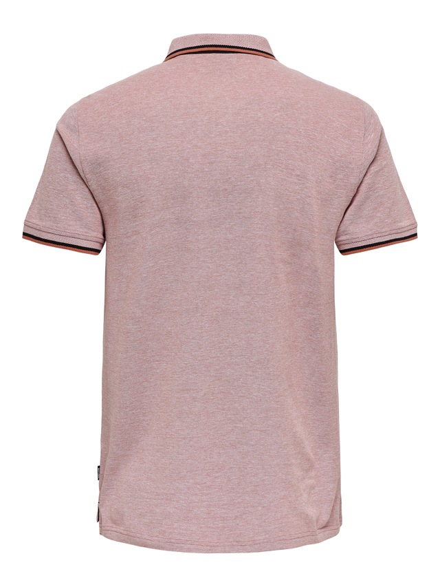 ONLY & SONS »ONSFLETCHER SLIM SS POLO NOOS« Baumwolle, normal geschnitten