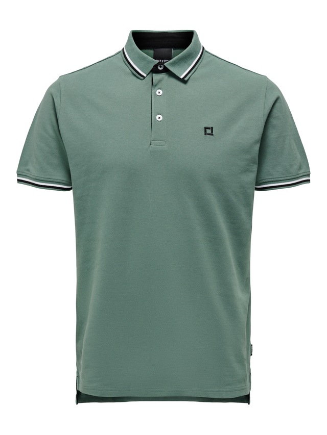 ONLY & SONS »ONSFLETCHER SLIM SS POLO NOOS« Baumwolle, normal geschnitten