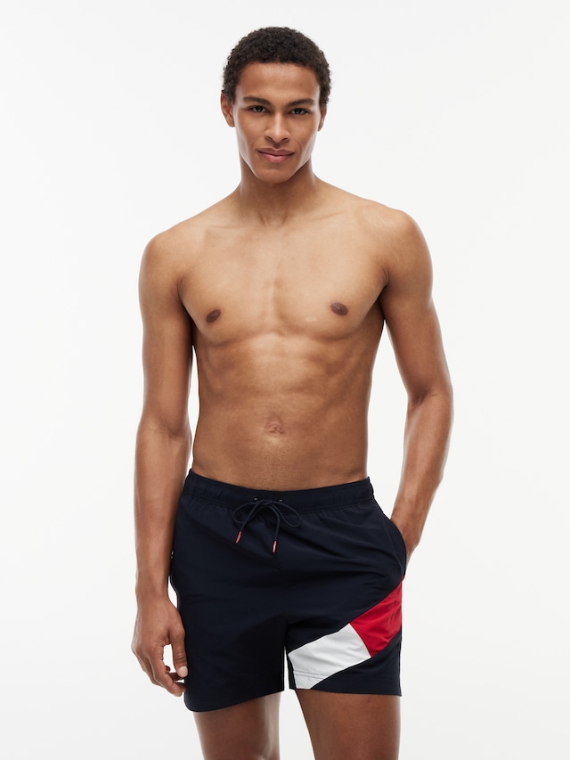 Tommy Hilfiger Swimwear Badeshorts »SF MEDIUM DRAWSTRING« mit Tommy Hilfiger Markenlabel