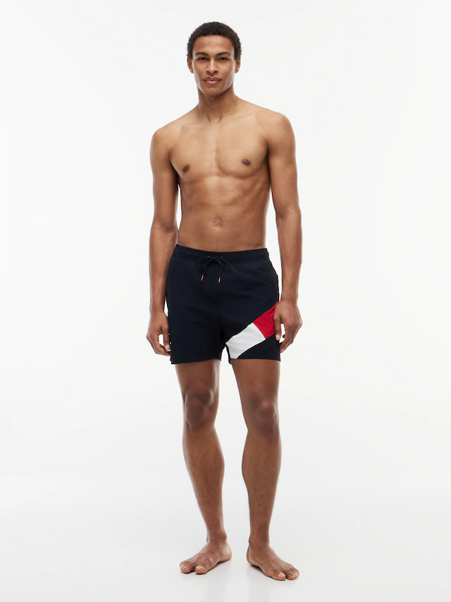 Tommy Hilfiger Swimwear Badeshorts »SF MEDIUM DRAWSTRING« mit Tommy Hilfiger Markenlabel