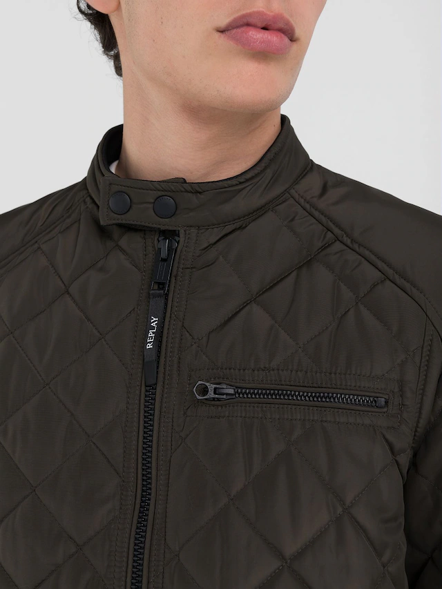 Replay Steppjacke »Saber Mid« mit kurzem Stehkragen