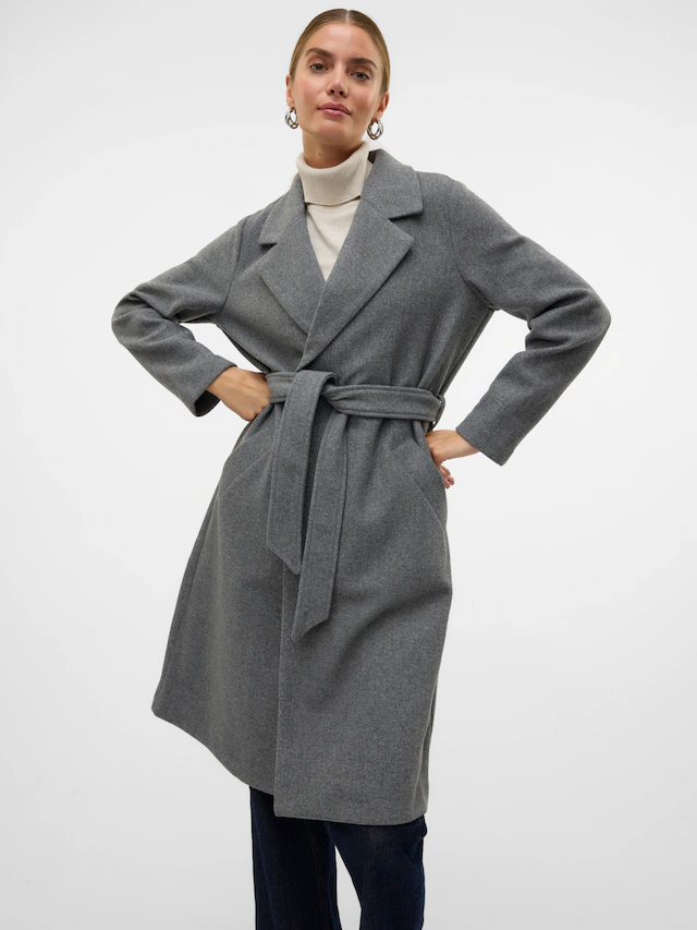 Vero Moda Langmantel »VMFORTUNEAYA SS23 LONG COAT NOOS« Kunstfaser