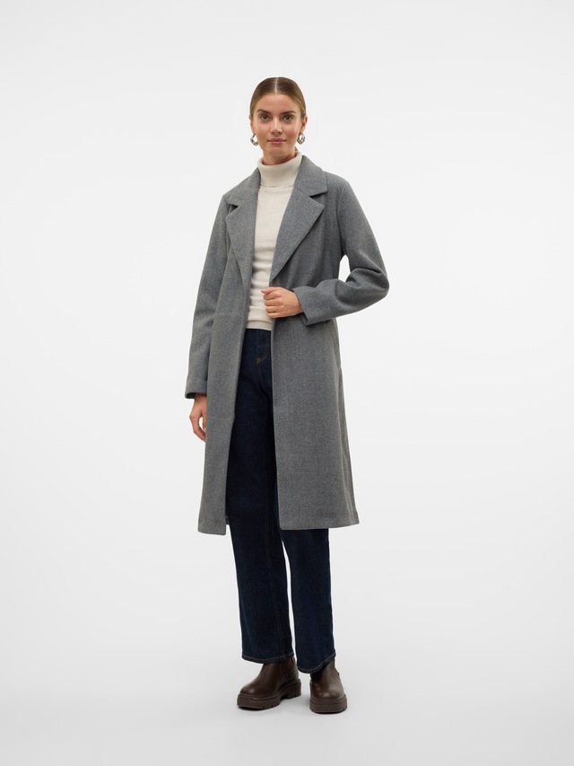Vero Moda Langmantel »VMFORTUNEAYA SS23 LONG COAT NOOS« Kunstfaser