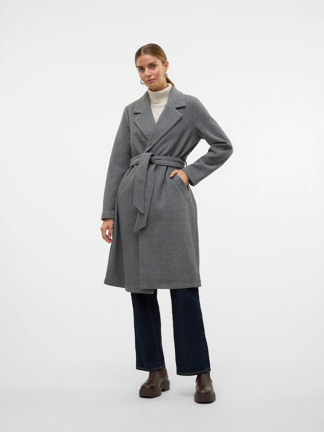 Vero Moda Langmantel »VMFORTUNEAYA SS23 LONG COAT NOOS« Kunstfaser