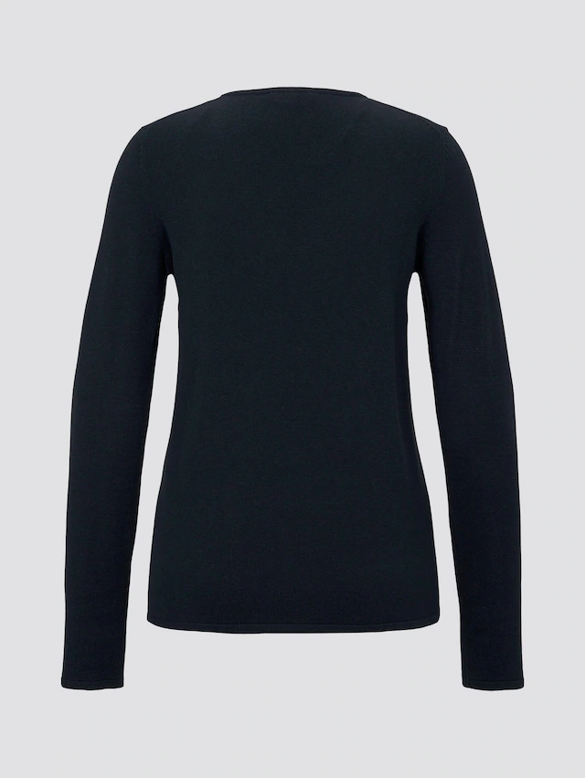 TOM TAILOR V-Ausschnitt-Pullover »Regular« mit V-Ausschnitt
