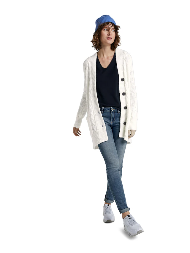 TOM TAILOR V-Ausschnitt-Pullover »Regular« mit V-Ausschnitt