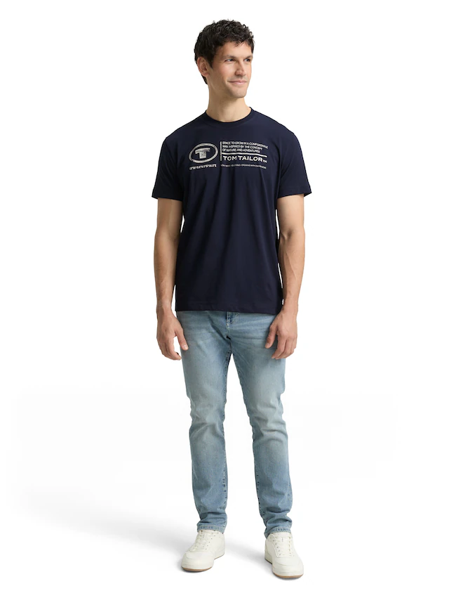 TOM TAILOR Print-Shirt »Tom Tailor Herren T-Shirt Frontprint«