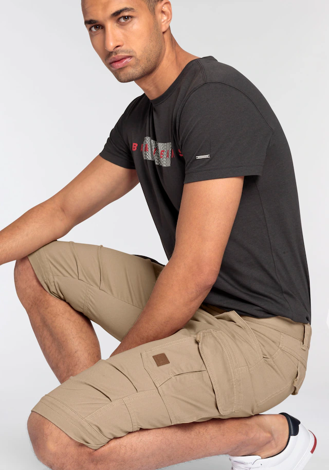 Bruno Banani Bermudas schmale Passform, gerade Beinform, mit Cargotaschen