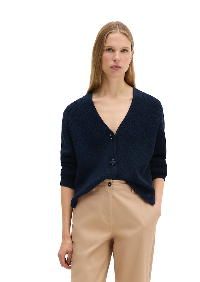 Marc O'Polo Strickjacke in kurzer, gerader Form