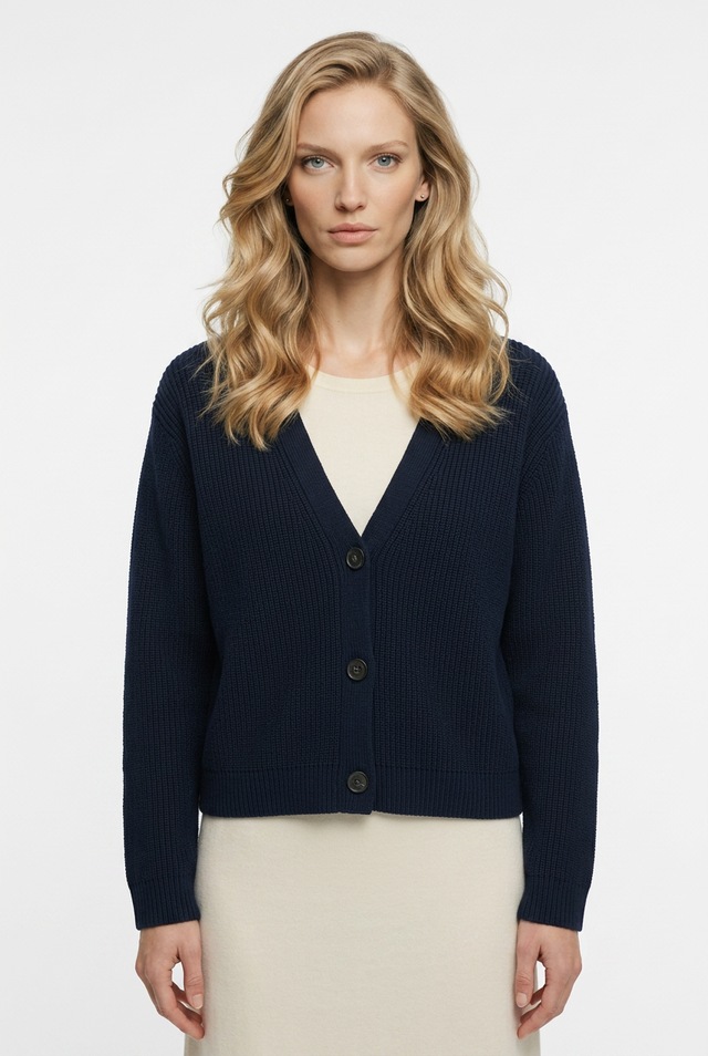 Marc O'Polo Strickjacke in kurzer, gerader Form