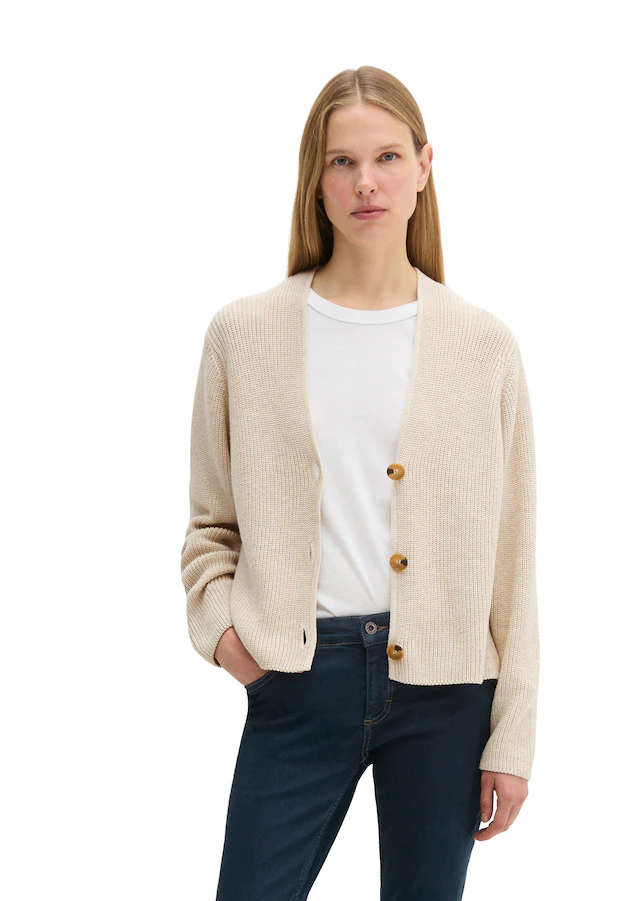 Marc O'Polo Strickjacke in kurzer, gerader Form