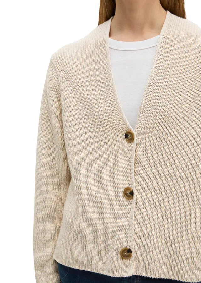 Marc O'Polo Strickjacke in kurzer, gerader Form