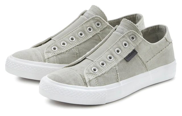 Elbsand Sneaker »Halbschuh, Slipper, Freizeitschuh, Stoffschuhe, Textilschuhe« Slip-On-Sneaker aus Textil zum Reinschlüpfen mit elastischem Einsatz