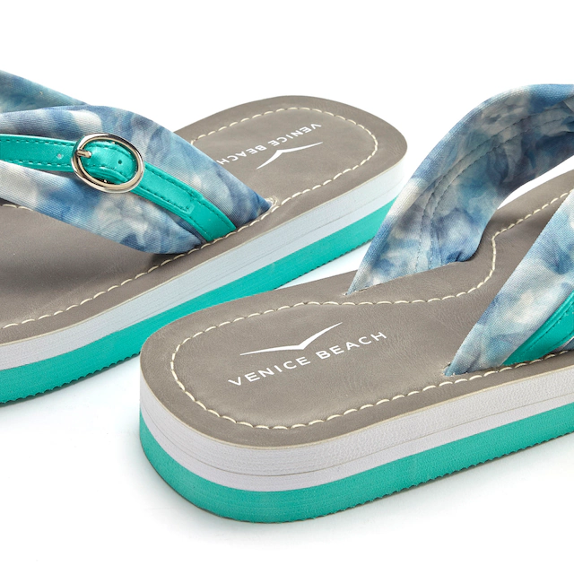Venice Beach Badezehentrenner »Sandale, Badeschuh, Pantolette, Badelatsche, Flip Flop, Badeschlappe« Zehentrenner mit wasserabweisender und leichter Sohle VEGAN