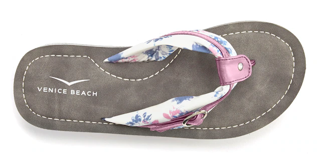 Venice Beach Badezehentrenner »Sandale, Badeschuh, Pantolette, Badelatsche, Flip Flop, Badeschlappe« Zehentrenner mit wasserabweisender und leichter Sohle VEGAN
