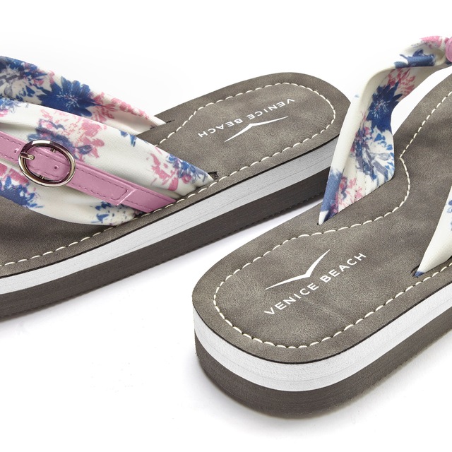 Venice Beach Badezehentrenner »Sandale, Badeschuh, Pantolette, Badelatsche, Flip Flop, Badeschlappe« Zehentrenner mit wasserabweisender und leichter Sohle VEGAN