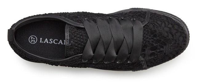 LASCANA Sneaker »Schnürhalbschuhe, Freizeitschuhe,« mit leichter Plateausohle und Spitze VEGAN