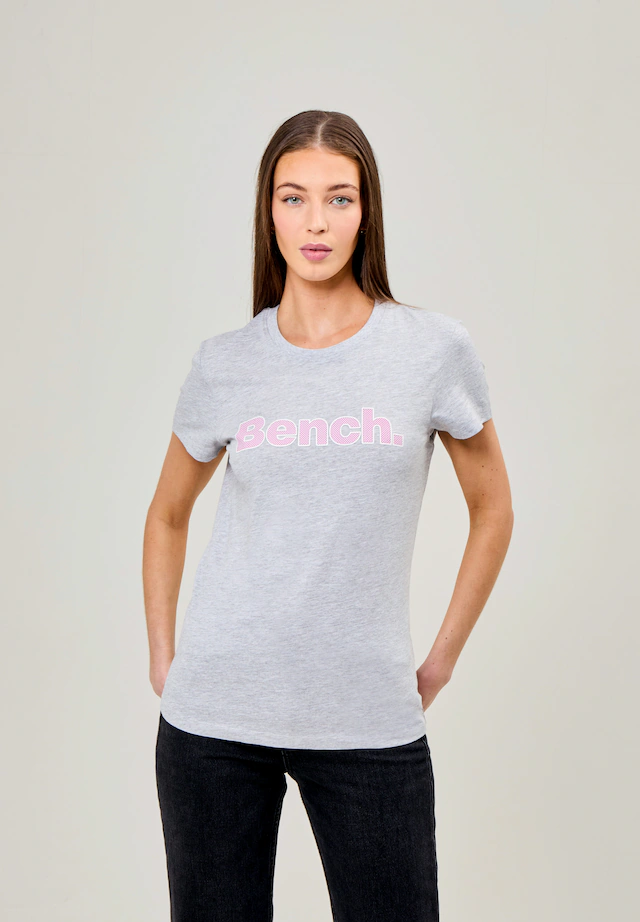 Bench. Kurzarmshirt »LEORA« figurbetonte Passform, mit Rundhalsausschnitt