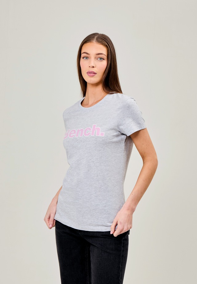 Bench. Kurzarmshirt »LEORA« figurbetonte Passform, mit Rundhalsausschnitt